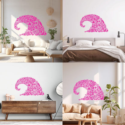 Wave Marine Animals Dolphin Beach Vinyl Wall Stickers Personalized Customization