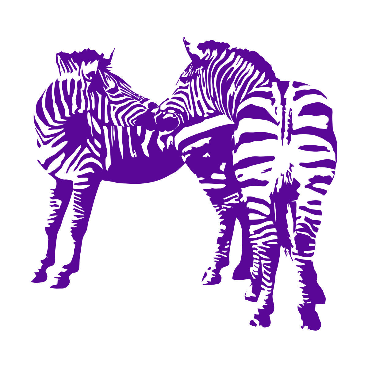 Mural And Wall Vinyl Decal Zebras African Animals Kids Easy Installation
