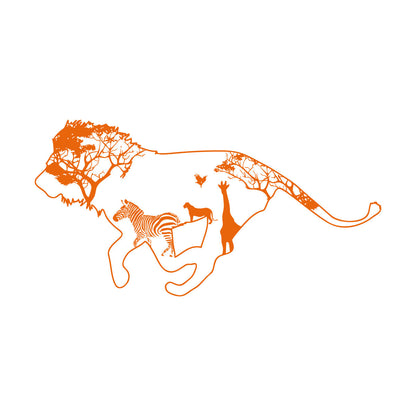 Wall Decals Pvc Lion Zebra Tree Tiger Animal Jungle Home Car Body Decoration