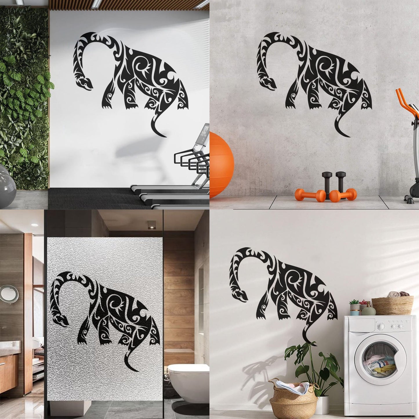 Engraving Decals Dinosaur Reptile Animal Monster Patterns Do Not Damage The Wall Surface