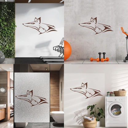 Fox Wolf Head Animal Wall Vinyl Sticker Decor Tattoo Culture