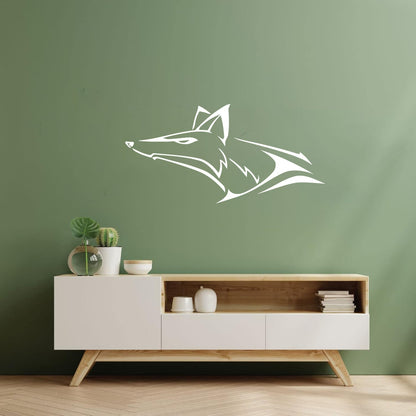 Fox Wolf Head Animal Wall Vinyl Sticker Decor Tattoo Culture