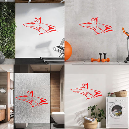 Fox Wolf Head Animal Wall Vinyl Sticker Decor Tattoo Culture