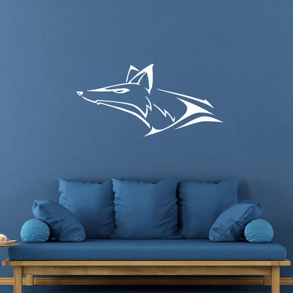 Fox Wolf Head Animal Wall Vinyl Sticker Decor Tattoo Culture