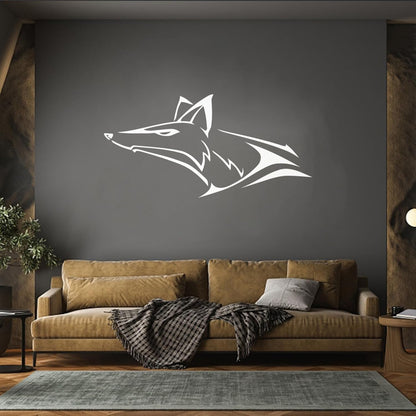 Fox Wolf Head Animal Wall Vinyl Sticker Decor Tattoo Culture