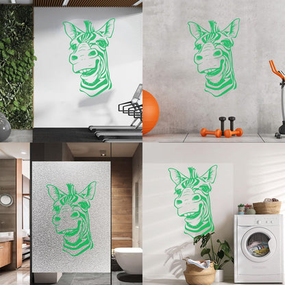 Wall Decals Paster Paper Zebra Head Animal Africa Cool Smile It Won'T Fall Off
