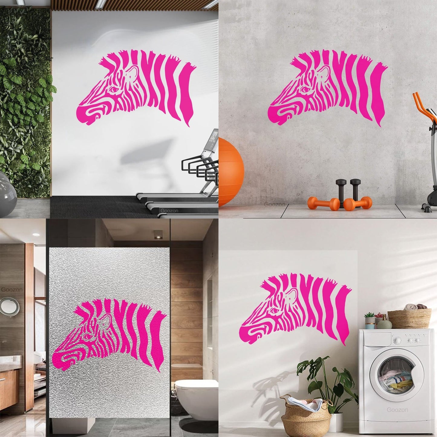Vinyl Wall Stickers Zebra Head Animal Safari Africa Personalized Customization