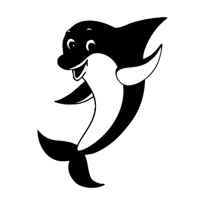 Wall Vinyl Sticker Decor Positive Dolphin Marine Animal Waterproof