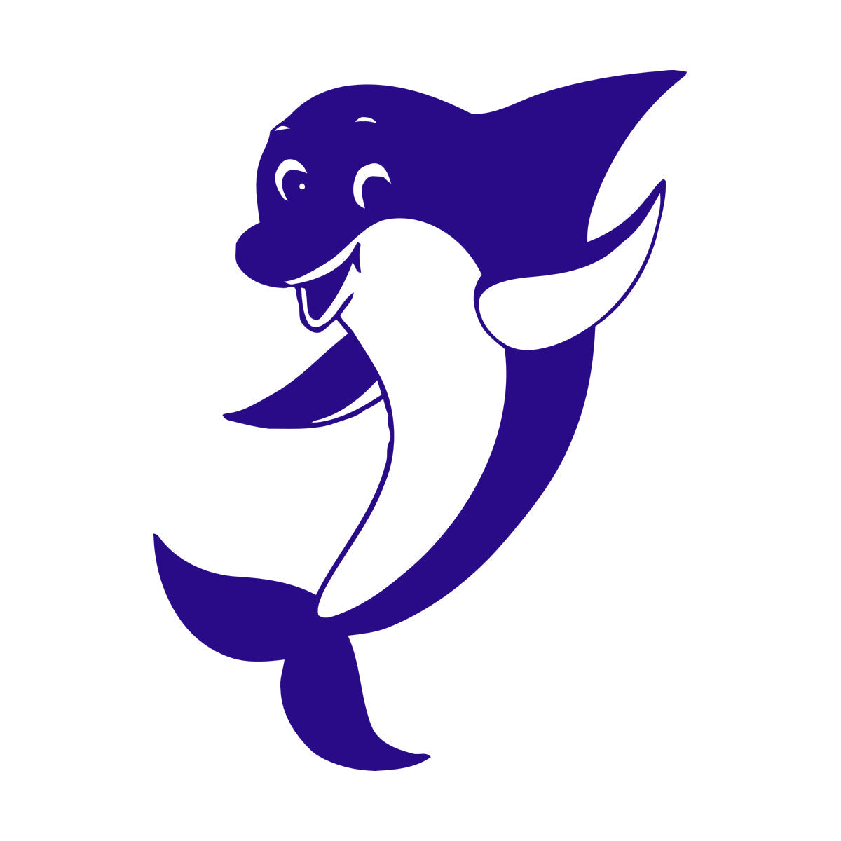 Wall Vinyl Sticker Decor Positive Dolphin Marine Animal Waterproof