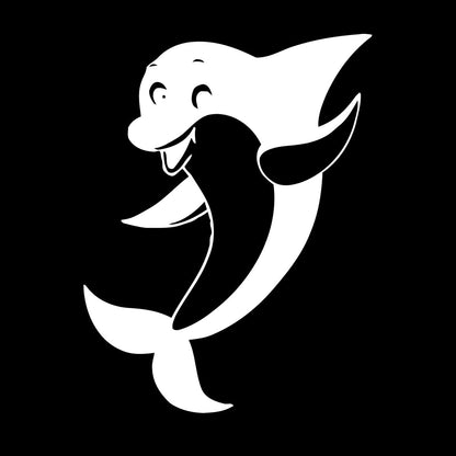 Wall Vinyl Sticker Decor Positive Dolphin Marine Animal Waterproof