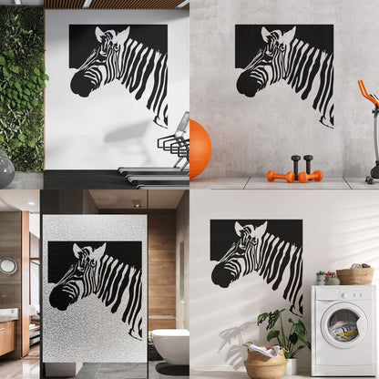 Mural And Wall Vinyl Decal Zebra Animal Modern Style Removable Without Leaving Glue