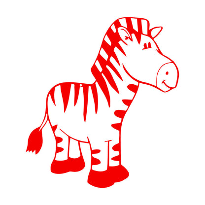 Wall Stickers Paster Paper Zebra Animal Kids Baby Nursery Self Adhesive