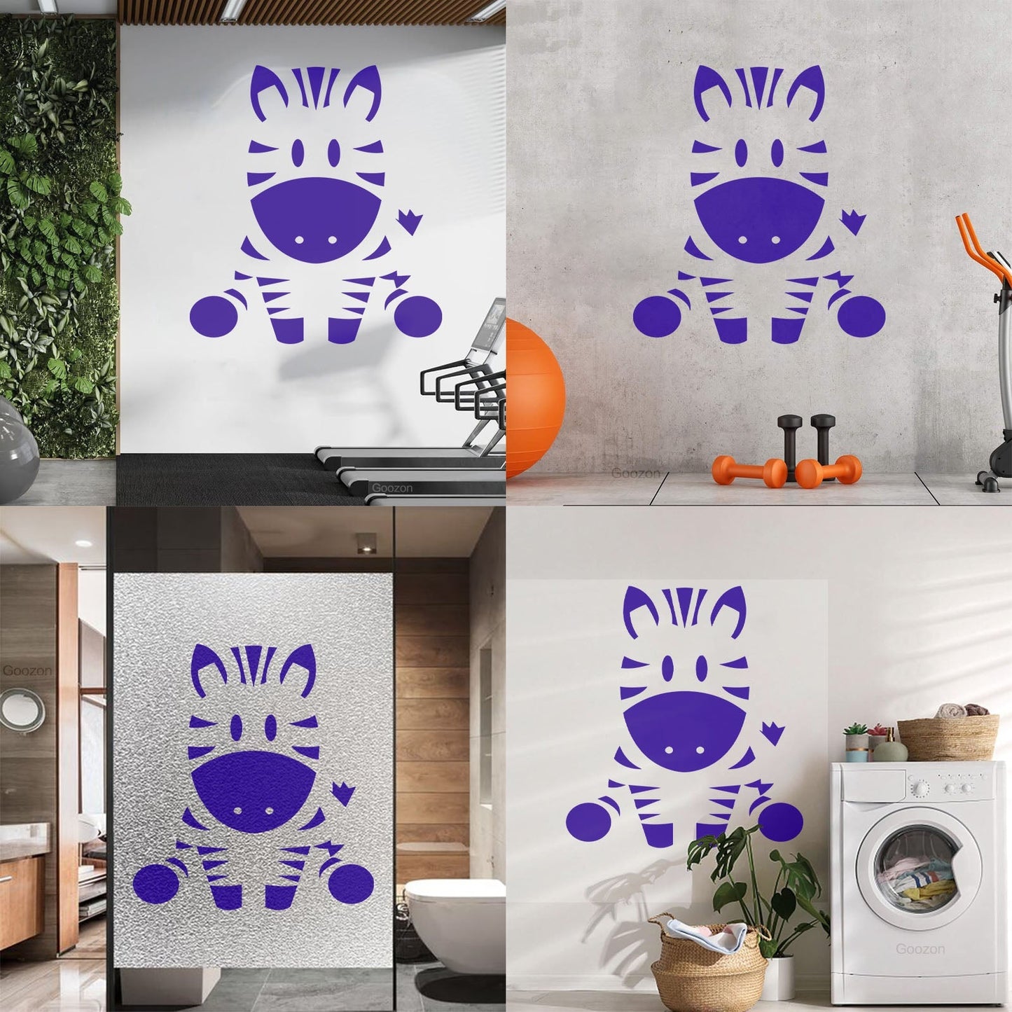 Wall Vinyl Sticker Decor Zebra Animal Funny Kids Children Do Not Damage The Wall Surface