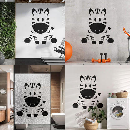 Wall Vinyl Sticker Decor Zebra Animal Funny Kids Children Do Not Damage The Wall Surface