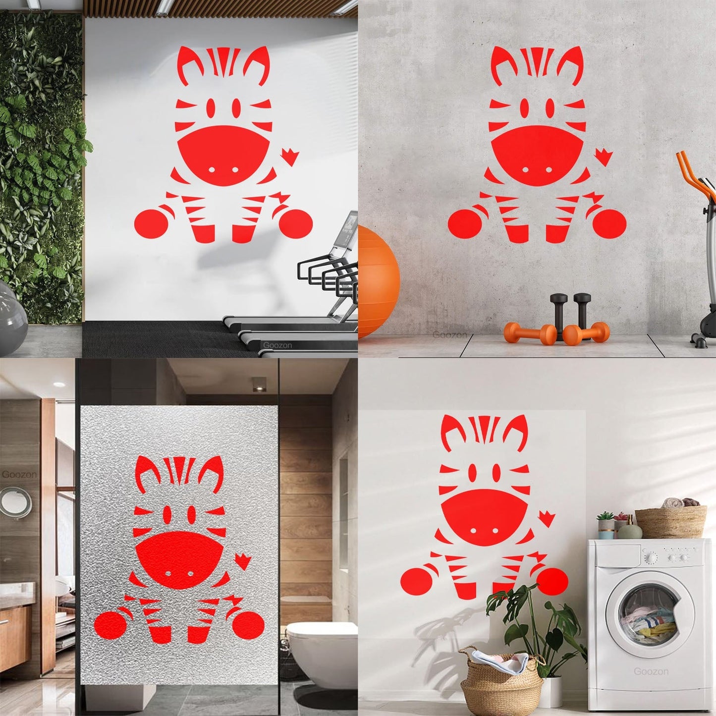 Wall Vinyl Sticker Decor Zebra Animal Funny Kids Children Do Not Damage The Wall Surface