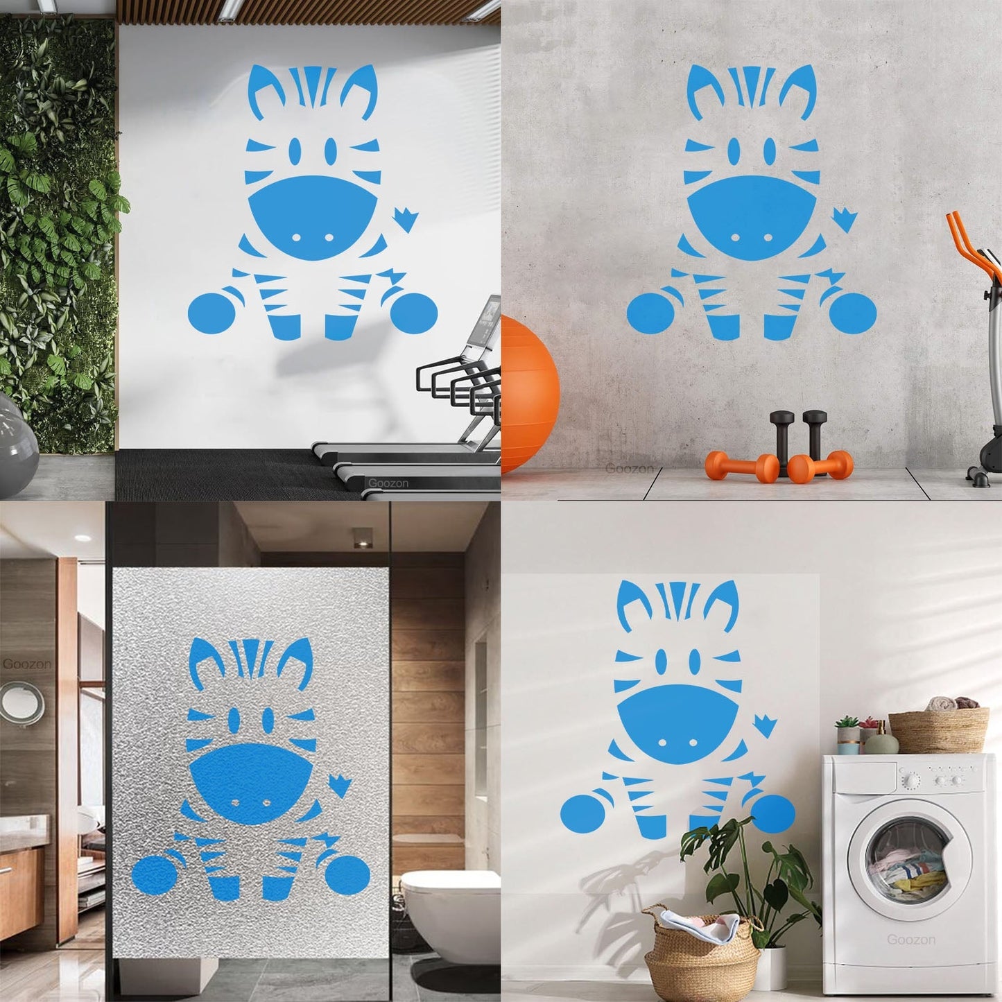 Wall Vinyl Sticker Decor Zebra Animal Funny Kids Children Do Not Damage The Wall Surface