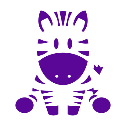 Wall Vinyl Sticker Decor Zebra Animal Funny Kids Children Do Not Damage The Wall Surface