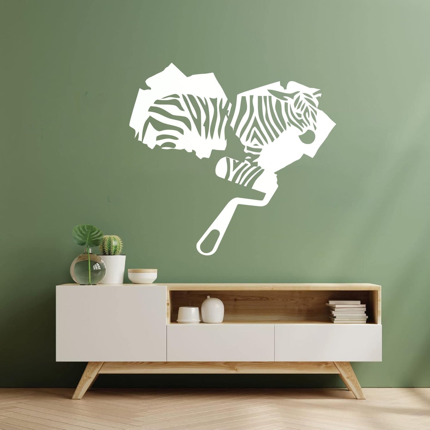 Zebra Animal Fine Carving Stickers Multi Color Selection