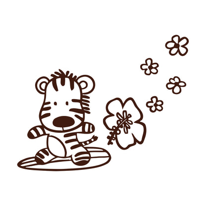 Wall Stickers Zebra Nursery Animal Baby Kids Equipped With Transfer Film Kit