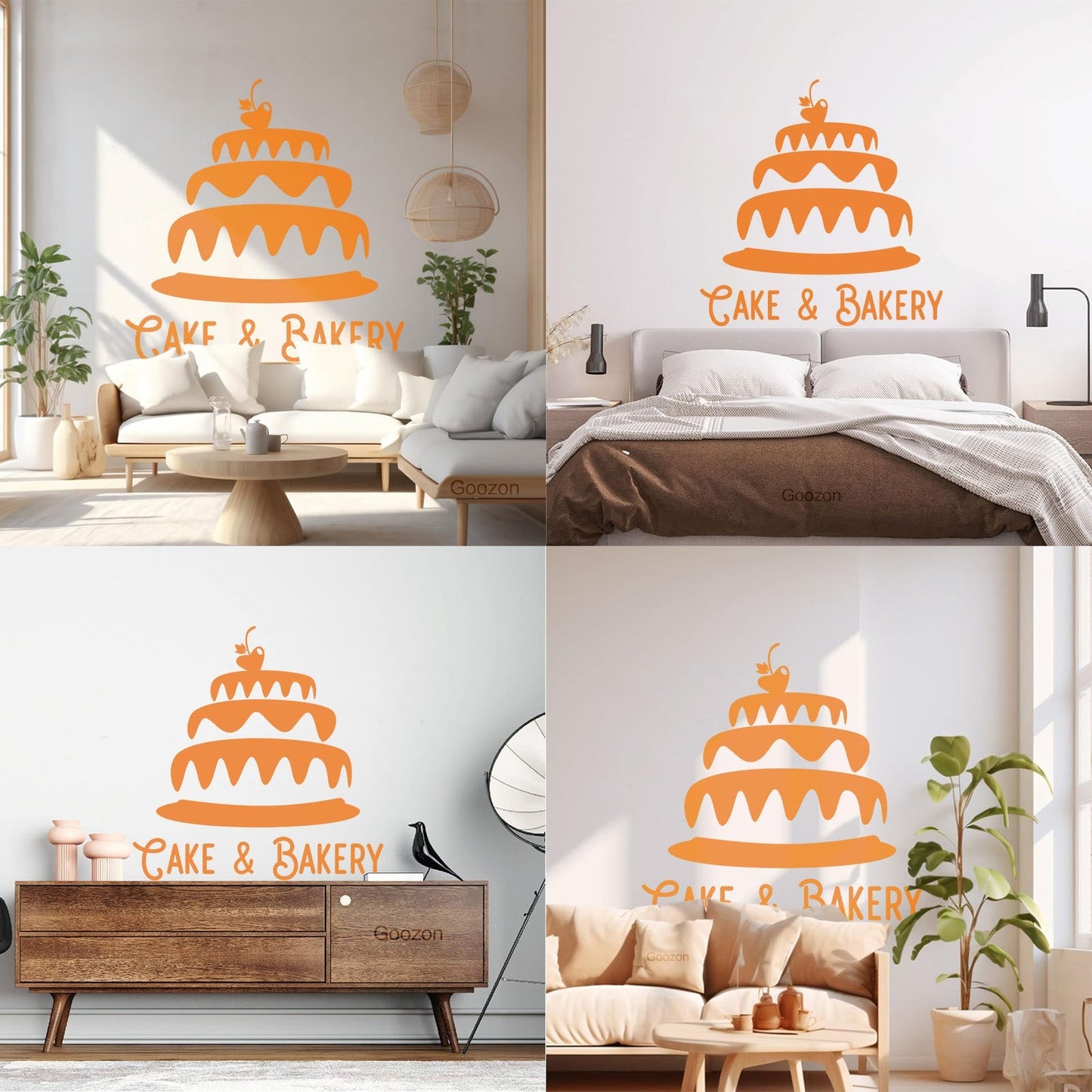 Engraving Decals Cake Bakery Bakeshop Kitchen Confectionary Sweets Wall Beautification