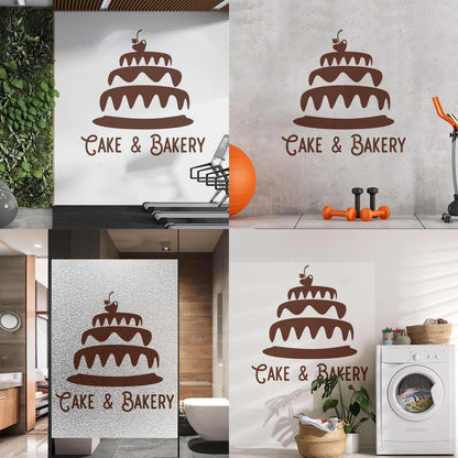 Engraving Decals Cake Bakery Bakeshop Kitchen Confectionary Sweets Wall Beautification