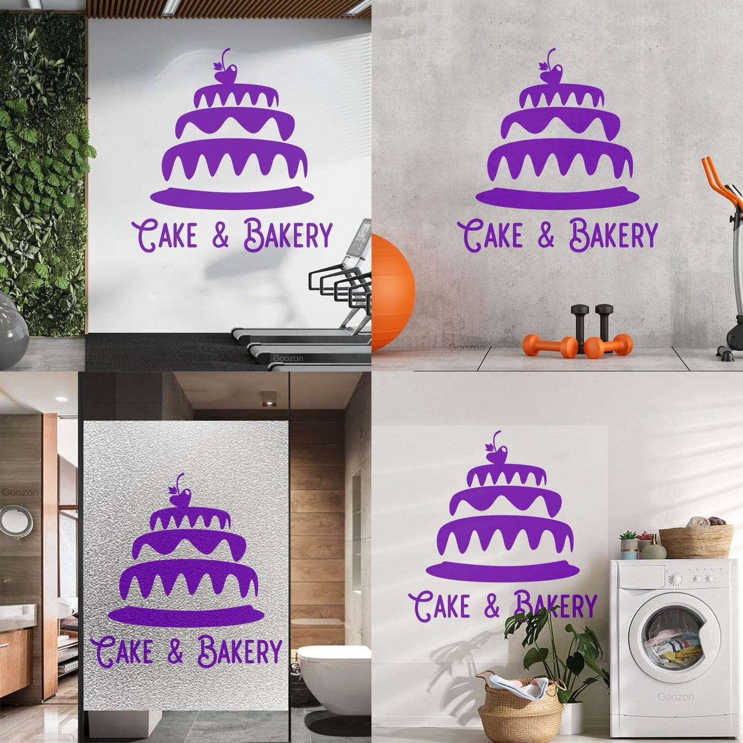 Engraving Decals Cake Bakery Bakeshop Kitchen Confectionary Sweets Wall Beautification