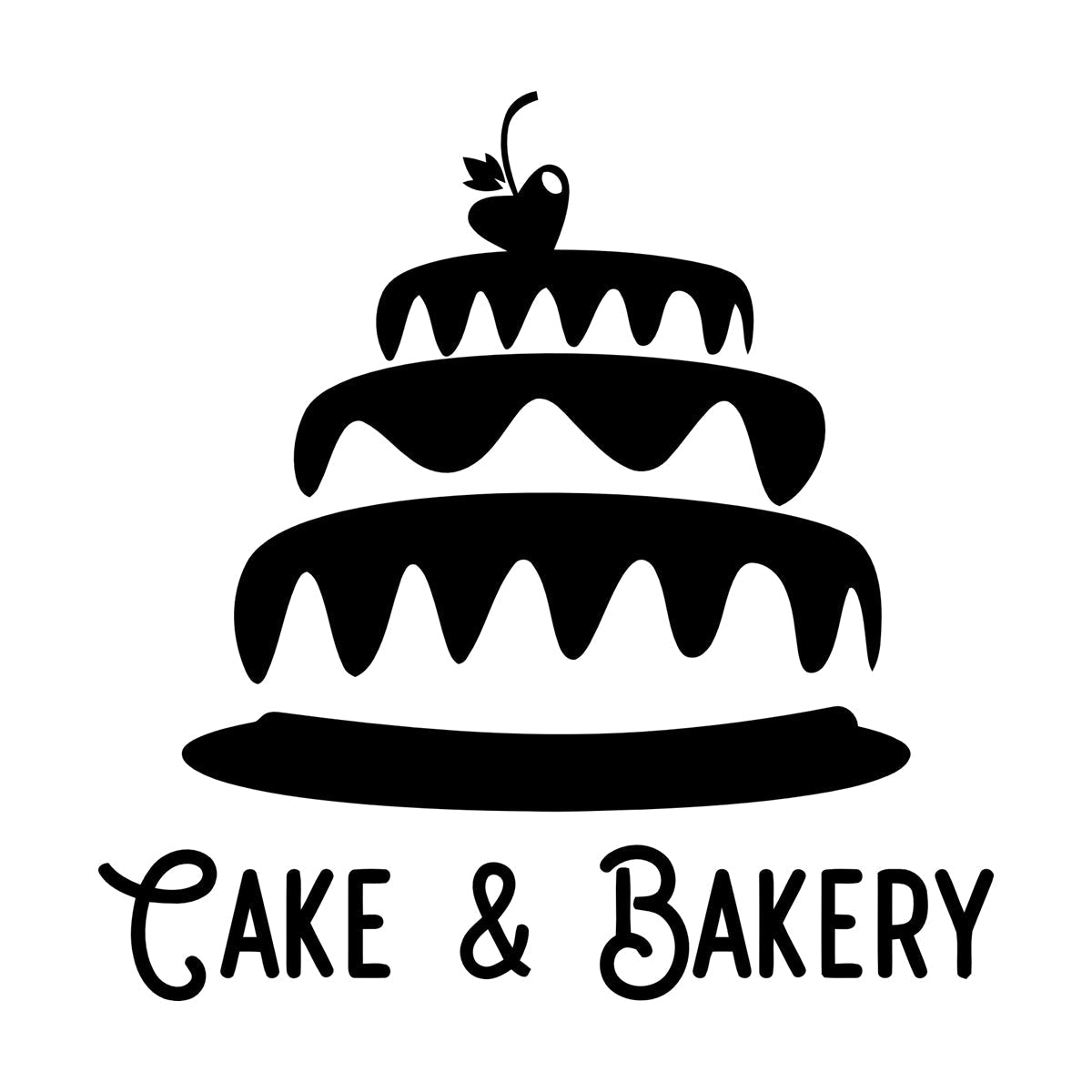 Engraving Decals Cake Bakery Bakeshop Kitchen Confectionary Sweets Wall Beautification