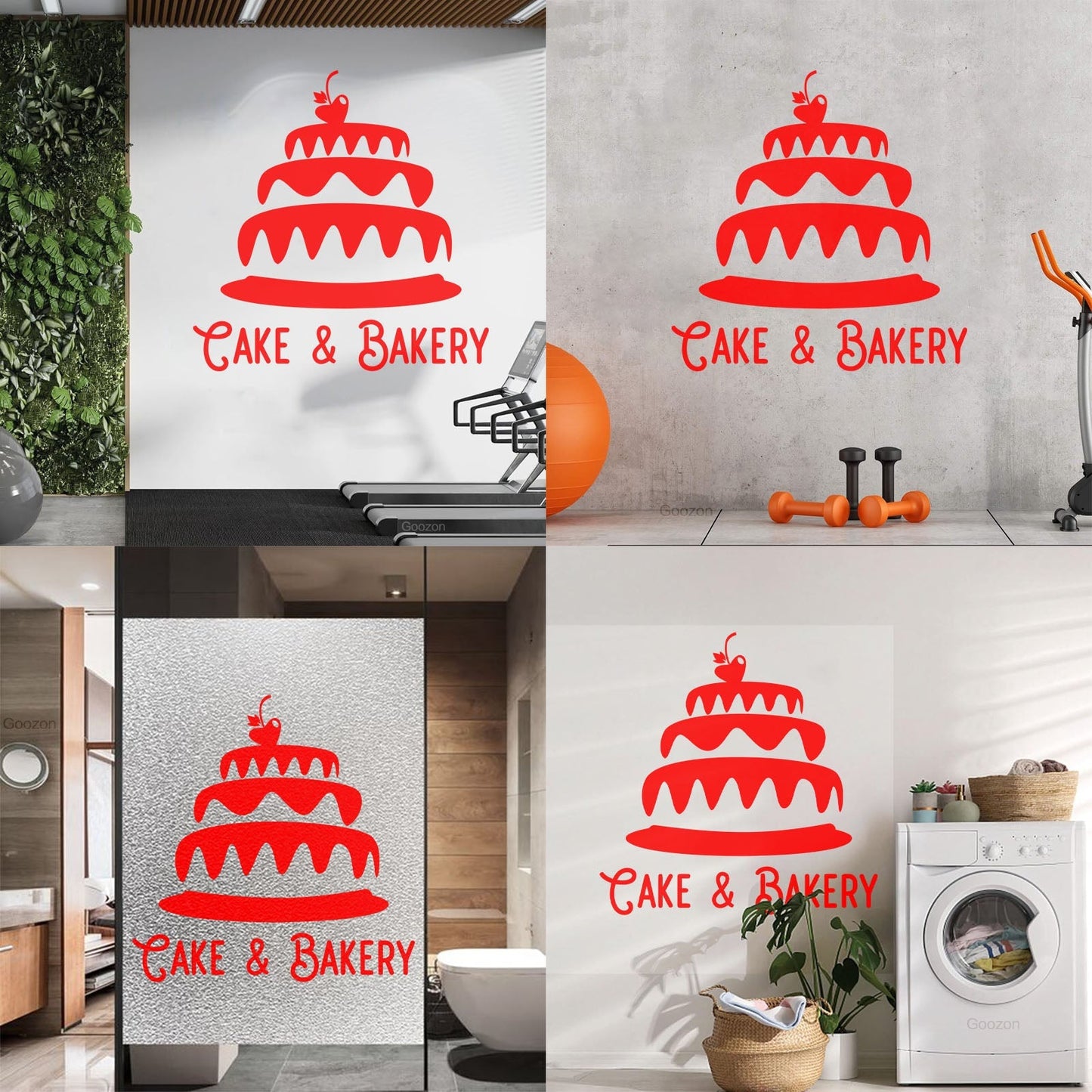 Engraving Decals Cake Bakery Bakeshop Kitchen Confectionary Sweets Wall Beautification