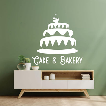 Engraving Decals Cake Bakery Bakeshop Kitchen Confectionary Sweets Wall Beautification