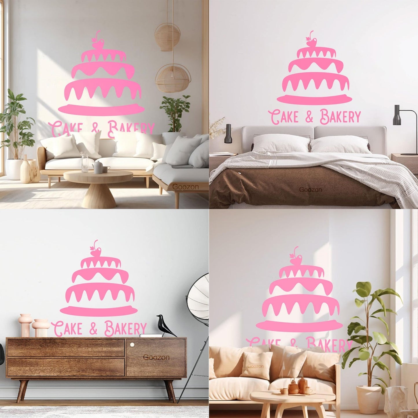 Engraving Decals Cake Bakery Bakeshop Kitchen Confectionary Sweets Wall Beautification