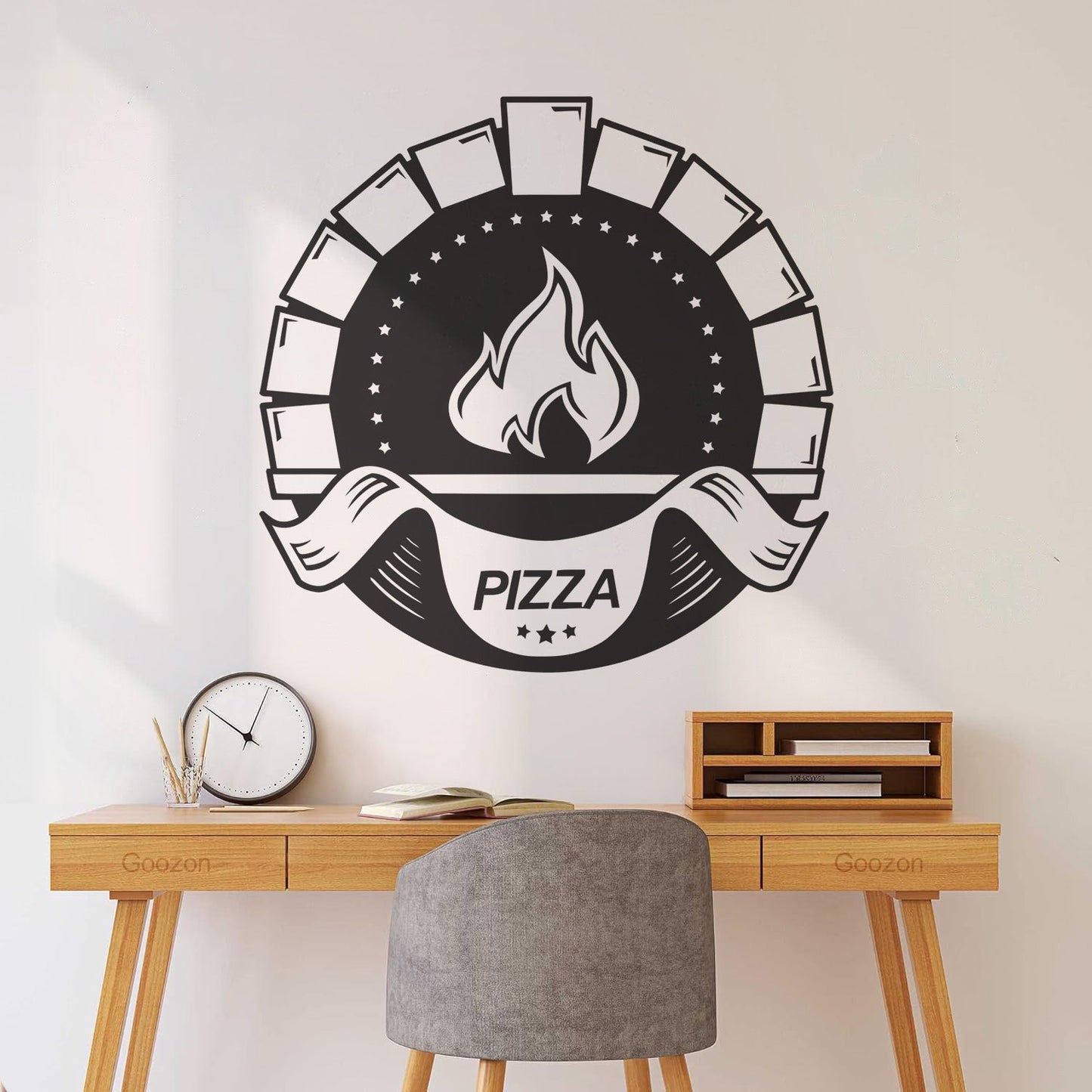 Kitchen Bakery Oven Pizza Pizzeria Restaurant Wall Stickers Paster Paper Art Decoration