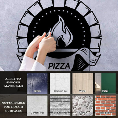 Kitchen Bakery Oven Pizza Pizzeria Restaurant Wall Stickers Paster Paper Art Decoration