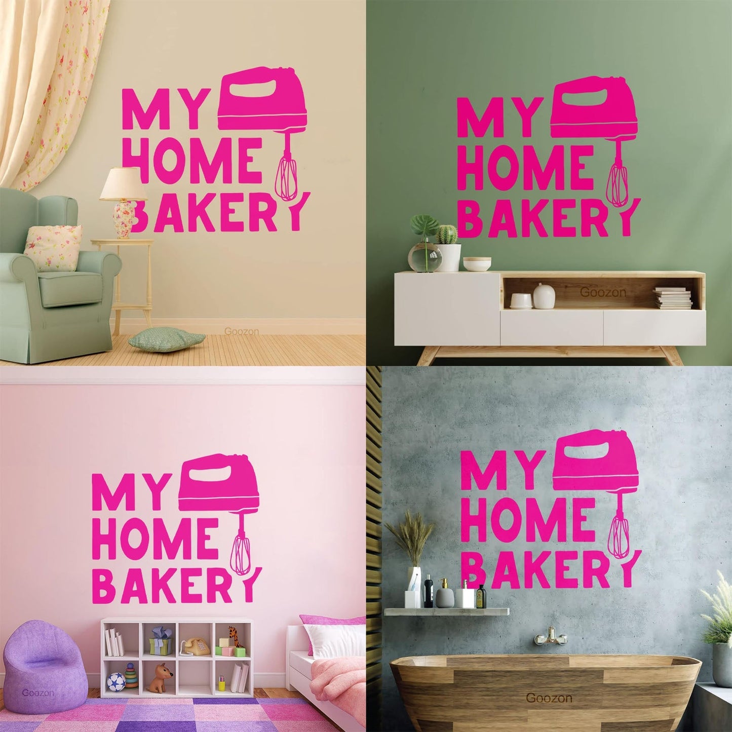 Engraving Decals Quote Words Kitchen Tools Home Bakery Multiple Size Options