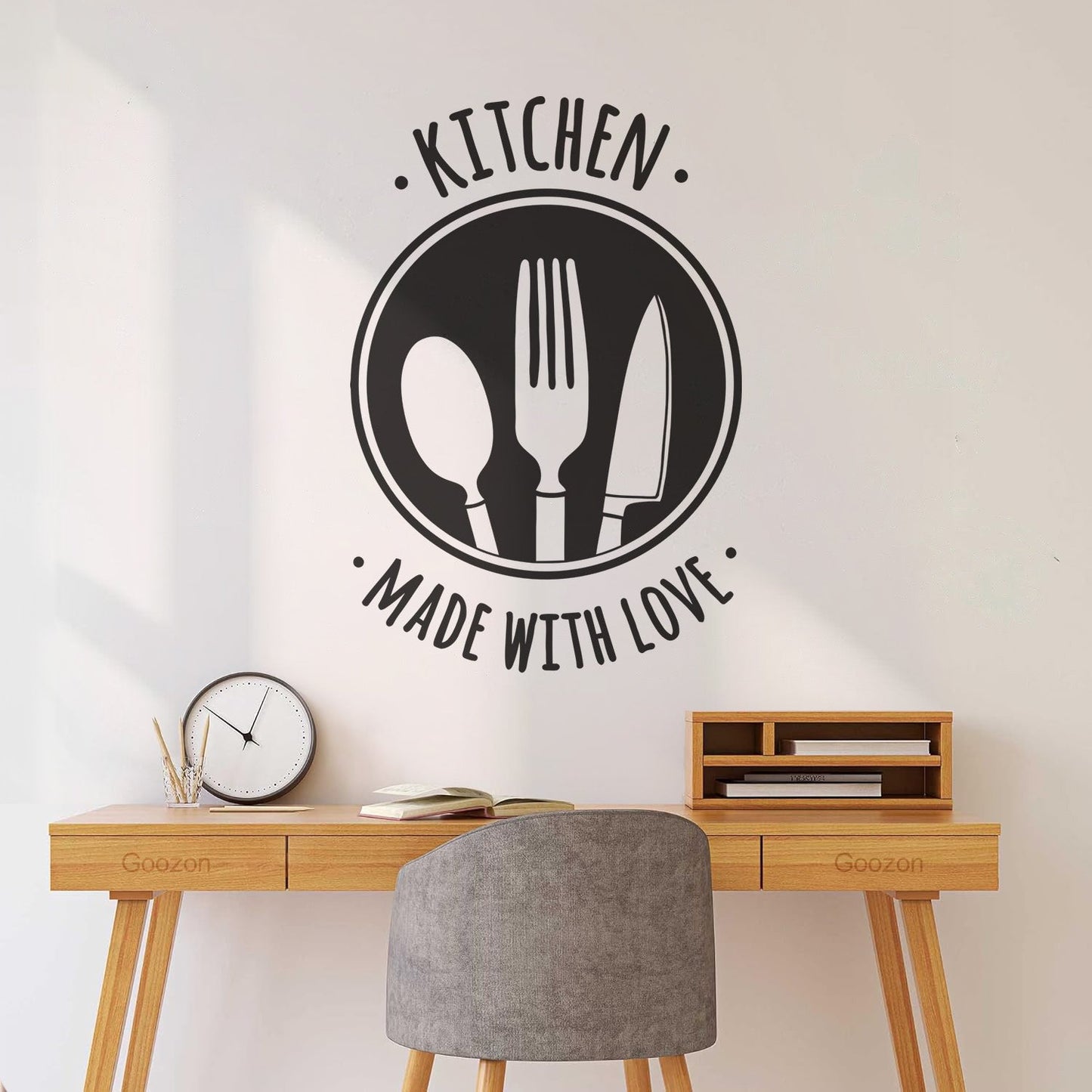 Mural And Wall Vinyl Decal Quote Words Kitchen Tools Home Made Bakery Waterproof