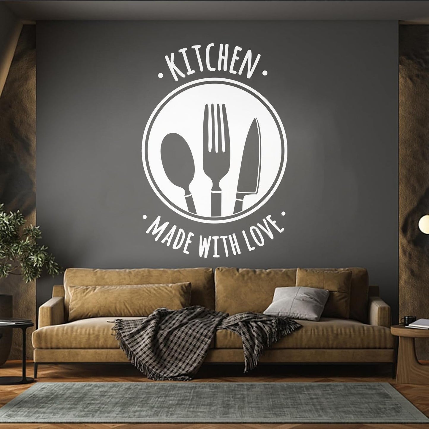 Mural And Wall Vinyl Decal Quote Words Kitchen Tools Home Made Bakery Waterproof