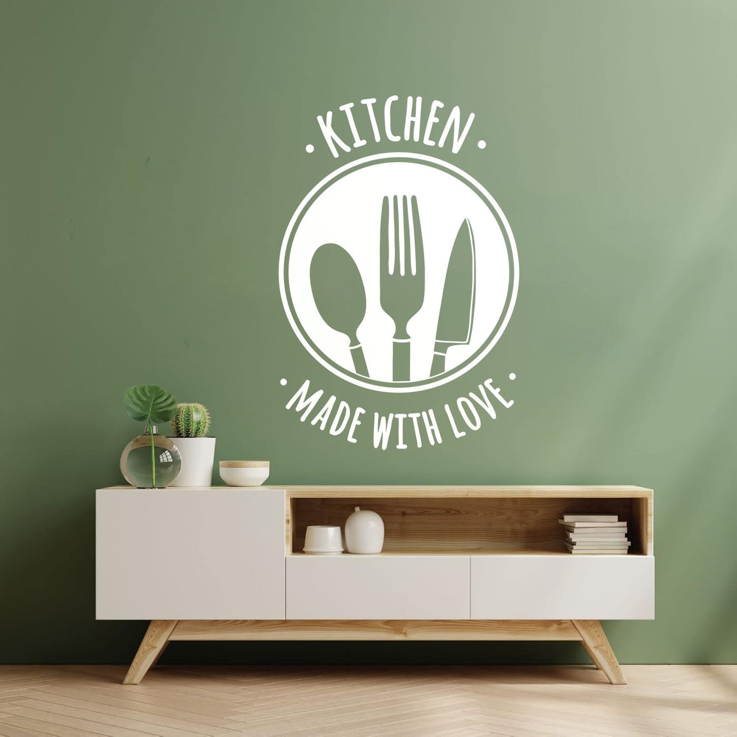 Mural And Wall Vinyl Decal Quote Words Kitchen Tools Home Made Bakery Waterproof