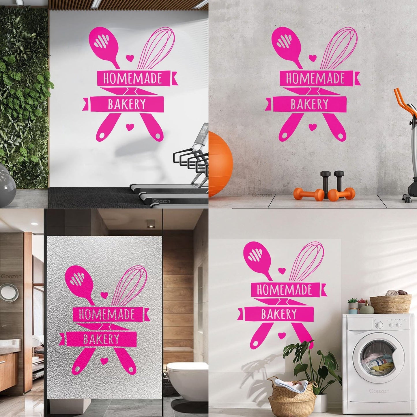 Wall Stickers Paster Paper Quote Words Kitchen Tools Home Made Bakery It Won'T Fall Off