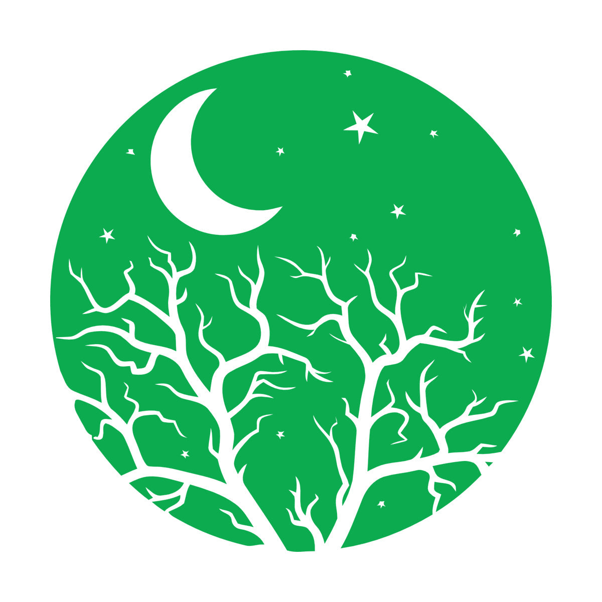Vinyl Art Sticker Bedroom Good Night Stars Tree Branch Window Decals