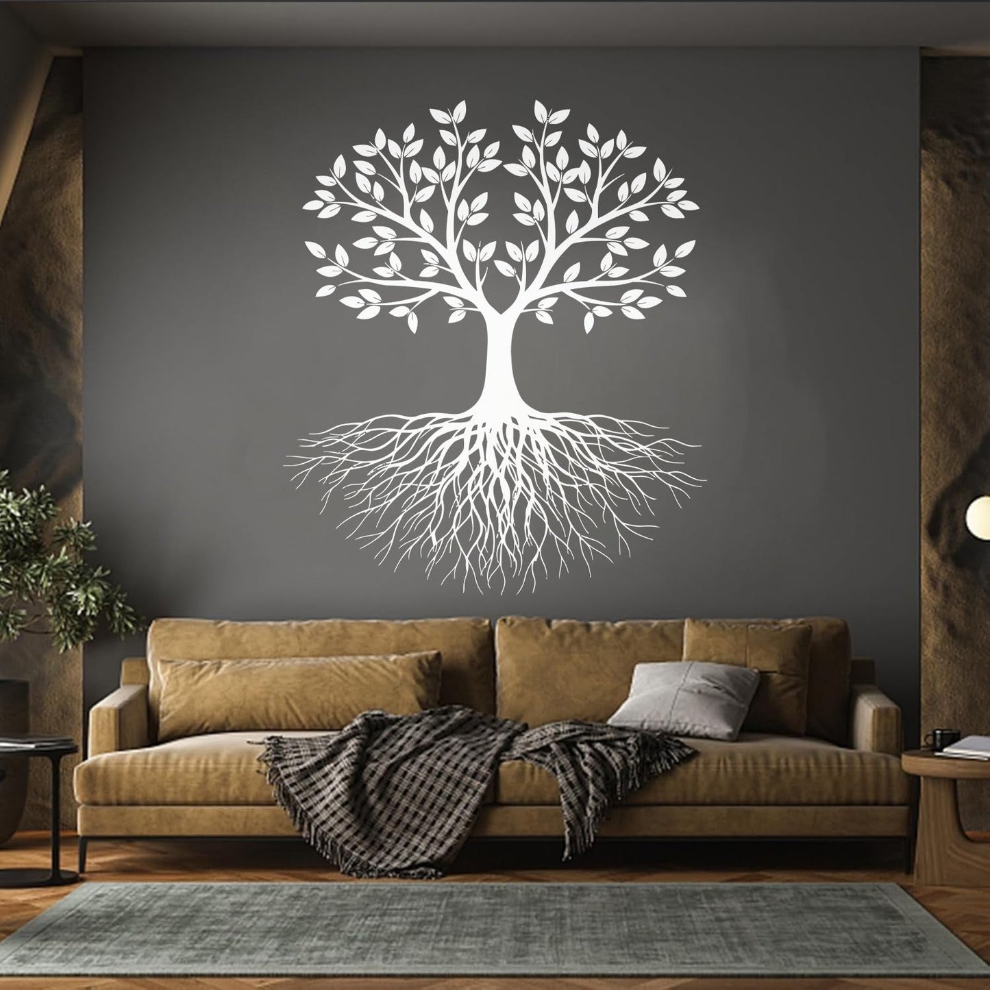 Vinyl Wall Decals Branch Tree Life Spring Roots Leaves Self Adhesive