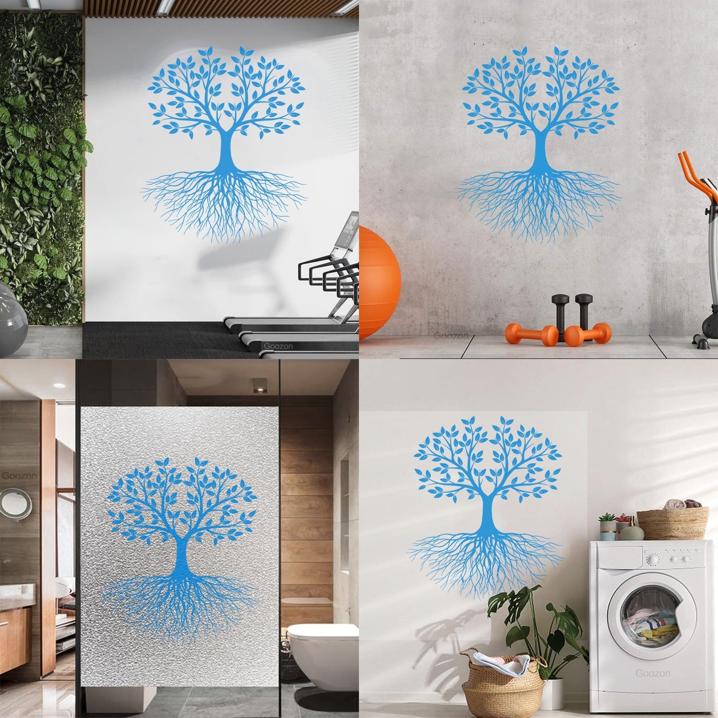 Vinyl Wall Decals Branch Tree Life Spring Roots Leaves Self Adhesive
