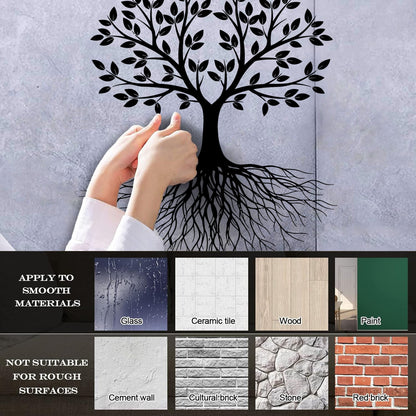 Vinyl Wall Decals Branch Tree Life Spring Roots Leaves Self Adhesive
