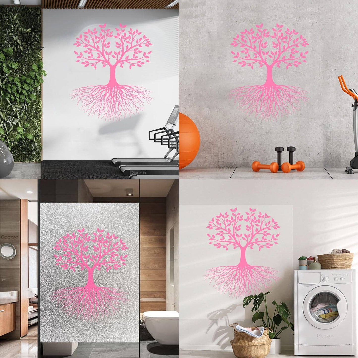 Vinyl Wall Decals Branch Tree Life Spring Roots Leaves Self Adhesive
