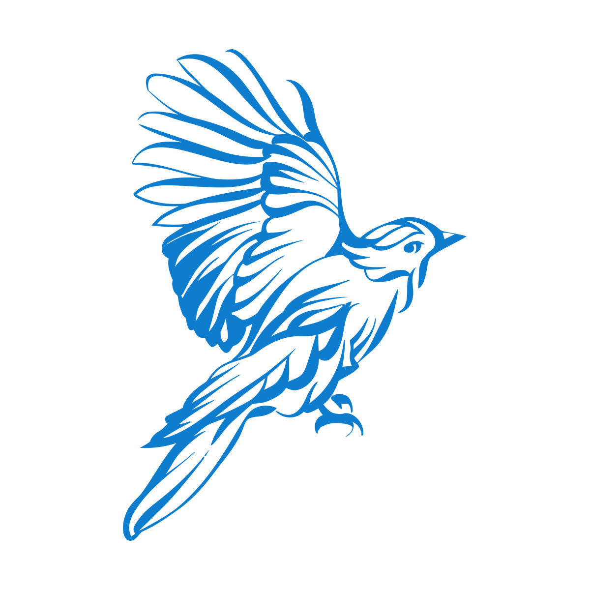 Stickers muraux en papier adhésif, motif abstrait d'ailes d'oiseau, plumes. Ne se décollera pas.