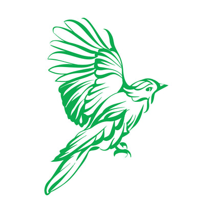 Stickers muraux en papier adhésif, motif abstrait d'ailes d'oiseau, plumes. Ne se décollera pas.