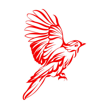 Stickers muraux en papier adhésif, motif abstrait d'ailes d'oiseau, plumes. Ne se décollera pas.