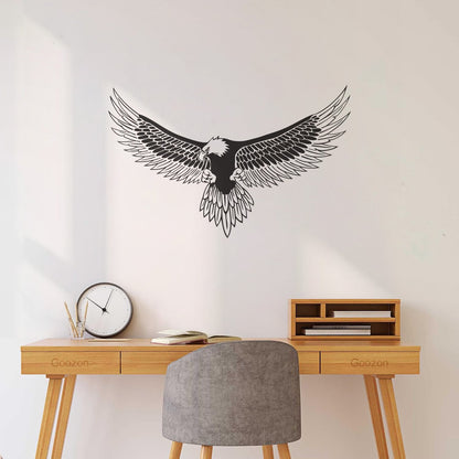 Autocollants muraux imperméables représentant des plumes d'aigle à tête blanche, symbole patriotique, avec plumes d'aigle américain.