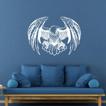 Engraving Decals Hunting Eagle Big Flying Bird Window Decals