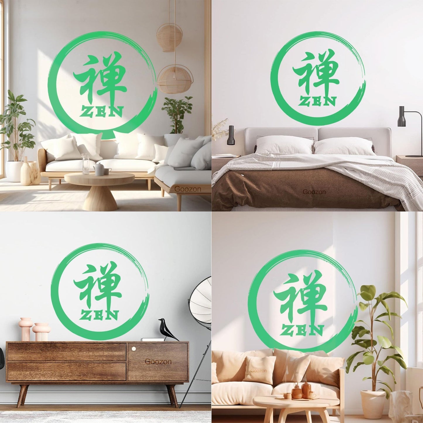 Engraving Stickers Zen Enso Circle Calligraphy Hieroglyph Asian It Won'T Fall Off