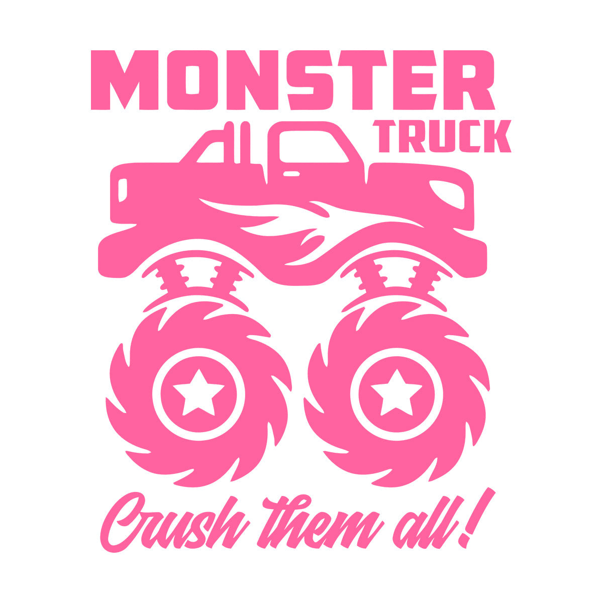 Fine Carving Decals Monster Track Car Kids Boy Machine Removable Without Leaving Glue