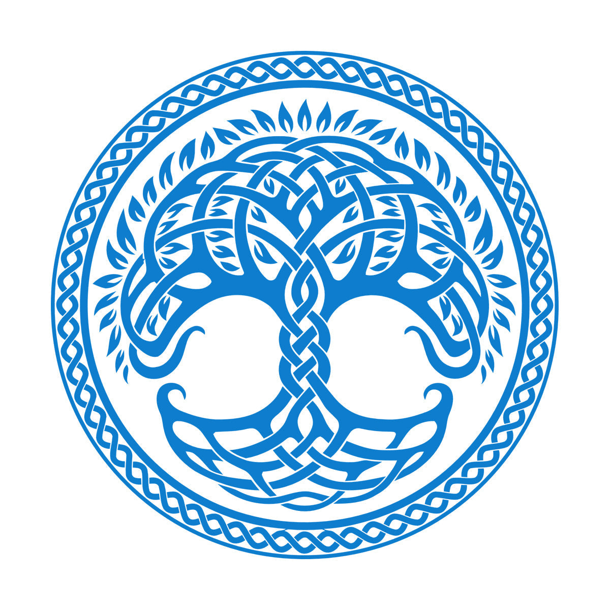 Circle Tree Of Life Family Celtic Ornament Wall Decals Pvc Removable Without Leaving Glue